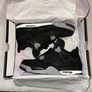 Nike Air Jordan 4 Retro SE Black Canvas